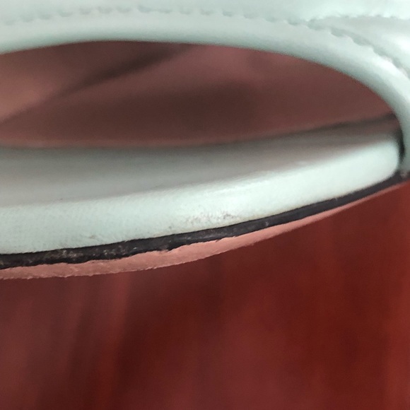 Gucci Marmot GG slide sandals mules . Mint green & Chevron quilted - Picture 11 of 15